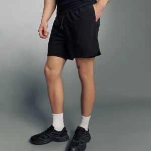 Dwuwarstwowe szorty na gumce czarne House