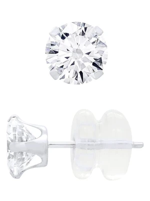 DYAMANT Złote kolczyki-wkrętki z cyrkoniami rozmiar: onesize