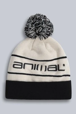 Dylan czapka narciarska z pomponem - Cream Animal