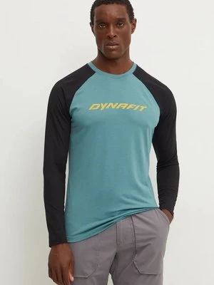 Dynafit longsleeve sportowy 24/7 kolor zielony wzorzysty 08.0000070956