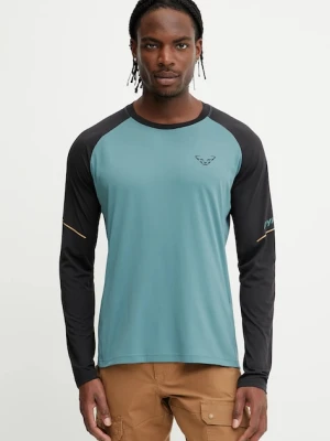 Dynafit longsleeve sportowy Alpine Pro kolor zielony wzorzysty 08.0000071156