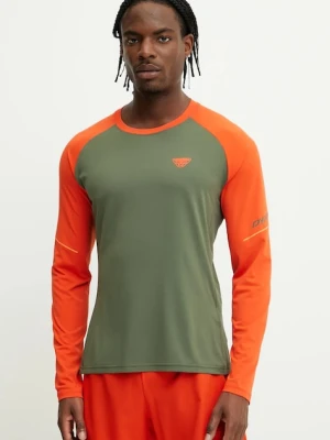 Dynafit longsleeve sportowy Alpine Pro kolor zielony wzorzysty 08.0000071156