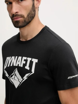 Dynafit t-shirt Graphic męski kolor czarny z nadrukiem 08.0000070998