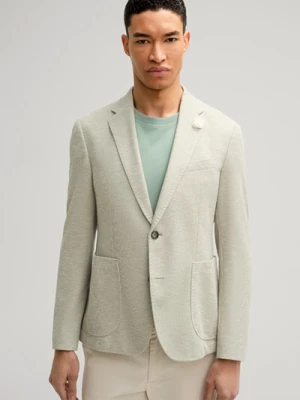 Dżersejowa kurtka Hoverest w cętkowanym jasnozielonym kolorze Joop