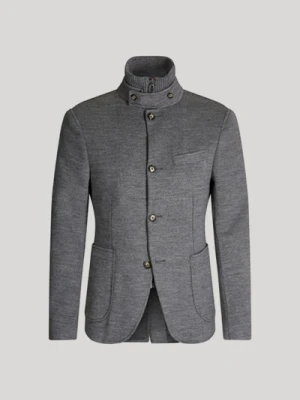 Dżersejowa marynarka Hectar w kolorze szarym z efektem melanżu Joop