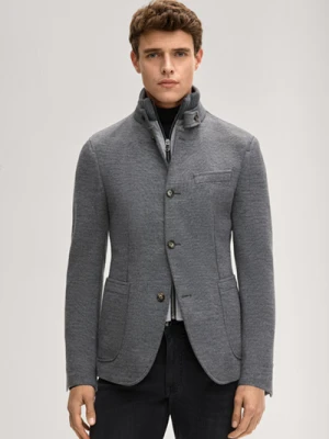 Dżersejowa marynarka Hectar w kolorze szarym z efektem melanżu Joop