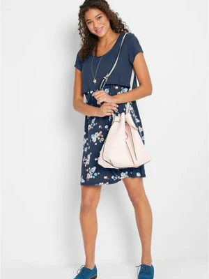 Dżersejowa sukienka ciążowa i do karmienia piersią 2 w 1 bonprix