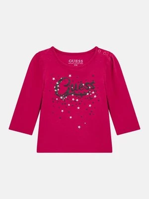 Dżersejowy T-Shirt Z Brokatem Guess Kids