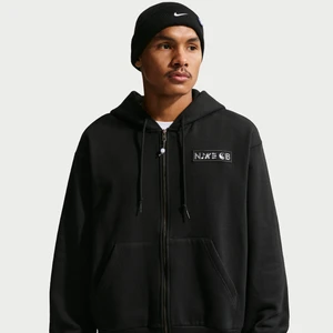 Zdjęcie produktu Dzianinowa bluza do skateboardingu z kapturem i zamkiem na całej długości Nike SB - Czerń