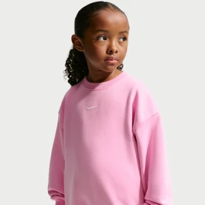 Dzianinowa bluza o kroju oversize dla małych dzieci Nike Studio - Różowy