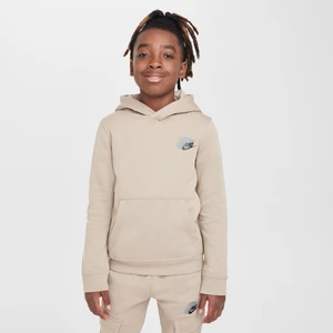 Zdjęcie produktu Dzianinowa bluza z kapturem dla dużych dzieci (chłopców) Nike Sportswear Standard Issue - Brązowy