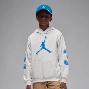 Dzianinowa bluza z kapturem dla dużych dzieci Jumpman Jordan MVP - Brązowy