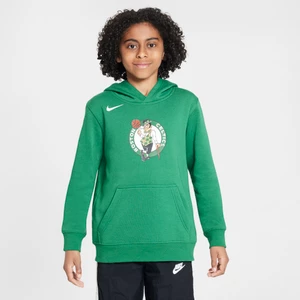 Dzianinowa bluza z kapturem dla dużych dzieci Nike NBA Boston Celtics Club - Zieleń