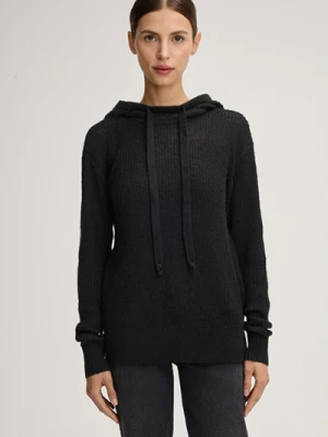 Dzianinowa bluza z kapturem Karin w kolorze czarnym Joop