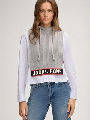 Dzianinowa bluza z kapturem Krota w kolorze jasnoszarym Joop