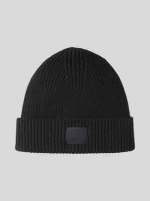 Dzianinowa czapka w kolorze czarnym Joop