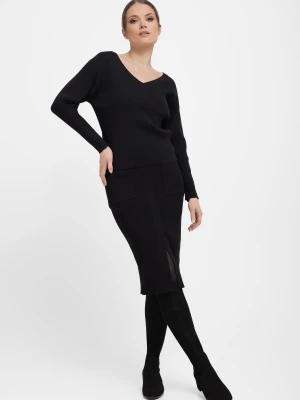 Dzianinowa, czarna spódnica G-PIKO Volcano