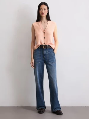 Dzianinowa kamizelka bez rękawów o luźnym kroju Marc O'Polo