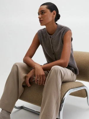 Dzianinowa kamizelka bez rękawów o regularnym kroju Marc O'Polo