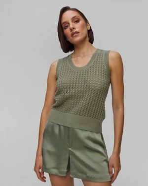 Dzianinowa Kamizelka Damska Varley Ferns Open Knit Tank