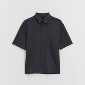 Dzianinowa koszula z krótkim rękawem grafitowa House