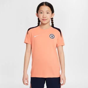 Dzianinowa koszulka piłkarska z krótkim rękawem dla dużych dzieci Nike Dri-FIT Chelsea F.C. Strike Special Edition - Pomarańczowy