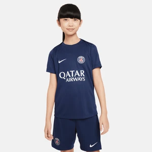 Zdjęcie produktu Dzianinowa koszulka piłkarska z krótkim rękawem dla dużych dzieci Nike Dri-FIT Paris Saint-Germain Academy Pro - Niebieski
