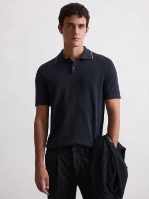 Dzianinowa koszulka polo DFB Travel Collection Marc O'Polo