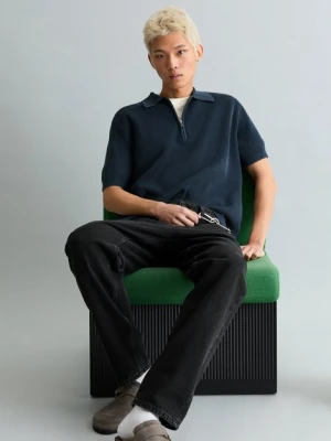 Dzianinowa koszulka polo regular Marc O'Polo