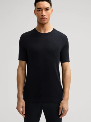 Dzianinowa koszulka Valdro w kolorze ciemnoniebieskim Joop