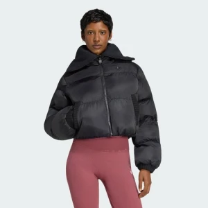DZIANINOWA KURTKA PUCHOWA Adidas czarny