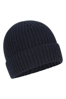 Dzianinowa męska czapka z daszkiem - Navy Mountain Warehouse