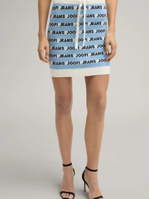 Dzianinowa spódnica Kalin w kolorze jasnoniebieskim/białym w paski Joop