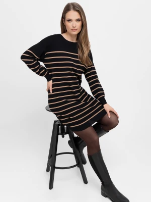 Dzianinowa sukienka w paski G-SENTI Volcano