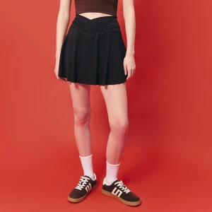 Dzianinowe brązowe spódnico-spodenki ULTRAFLEX z kieszonką House