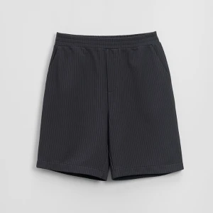 Dzianinowe grafitowe szorty w prążki House