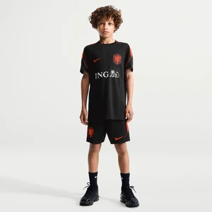 Dzianinowe spodenki piłkarskie dla dużych dzieci Nike Dri-FIT Holandia Strike - Czerń
