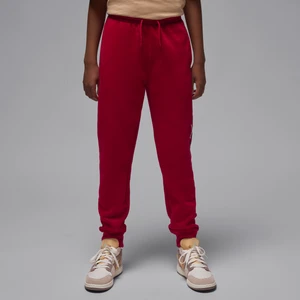 Dzianinowe spodnie dla dużych dzieci Baseline Jordan - Czerwony