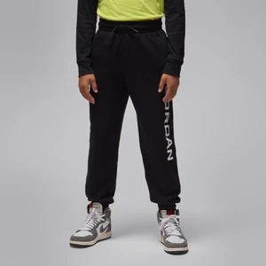 Dzianinowe spodnie dla dużych dzieci Baseline Jordan Essentials - Czerń