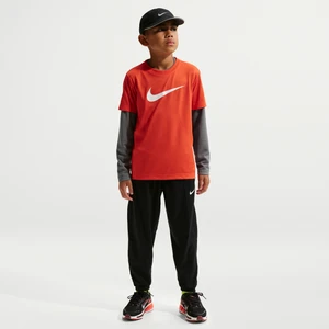 Dzianinowe spodnie dla dużych dzieci (chłopców) Dri-FIT Nike Pro - Czerń