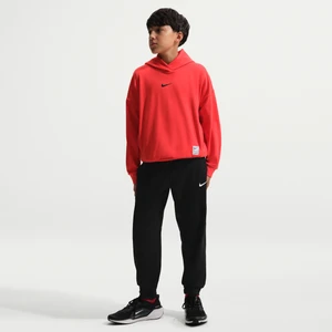Dzianinowe spodnie dla dużych dzieci (chłopców) Dri-FIT Nike Pro - Czerń
