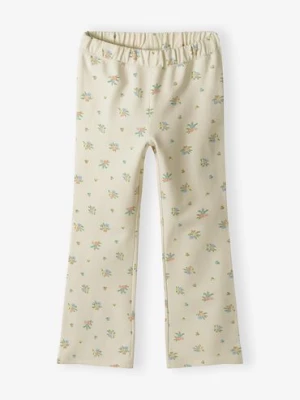 Dzianinowe spodnie dziewczęce flare - Limited Edition
