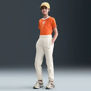 Dzianinowe spodnie o kroju oversize dla dużych dzieci (dziewcząt) Nike - Biel