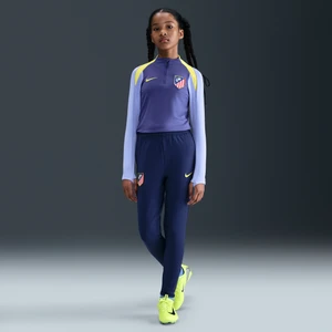 Dzianinowe spodnie piłkarskie dla dużych dzieci Nike Dri-FIT Atlético Madryt Strike - Niebieski