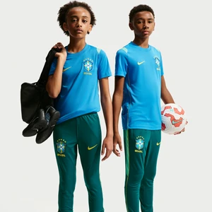 Dzianinowe spodnie piłkarskie dla dużych dzieci Nike Dri-FIT Brazylia Academy Pro - Zieleń