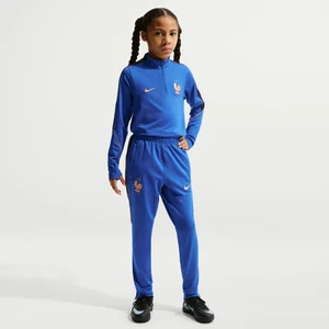 Dzianinowe spodnie piłkarskie dla dużych dzieci Nike Dri-FIT FFF Strike - Niebieski