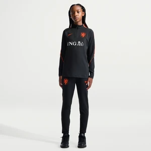 Dzianinowe spodnie piłkarskie dla dużych dzieci Nike Dri-FIT Holandia Strike - Czerń