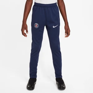 Dzianinowe spodnie piłkarskie dla dużych dzieci Nike Dri-FIT Paris Saint-Germain Academy Pro - Niebieski