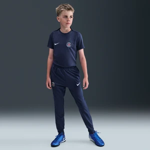 Dzianinowe spodnie piłkarskie dla dużych dzieci Nike Dri-FIT Paris Saint-Germain Strike - Niebieski