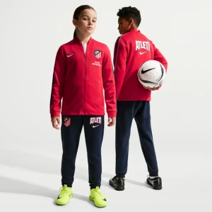 Dzianinowy dres piłkarski dla dużych dzieci Nike Dri-FIT Atlético Madryt Strike (wersja trzecia) - Czerwony